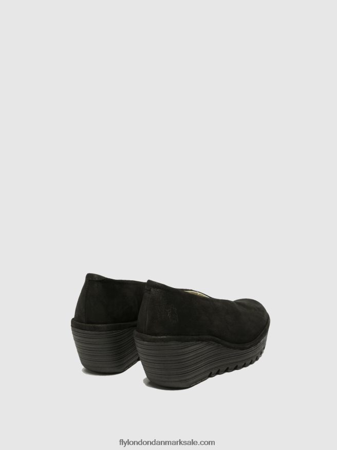 Fly London Kvinder kilesko yaz X84ZLZ700 sort