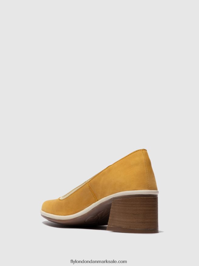 Fly London Kvinder klassiske pumps sko lade372 X84ZLZ689 humlebi/offwhite