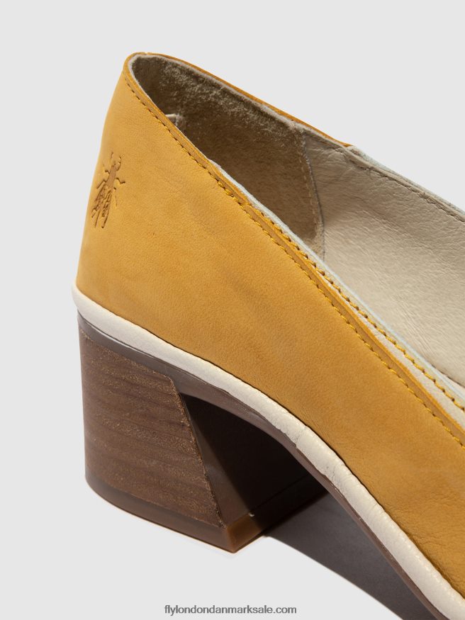Fly London Kvinder klassiske pumps sko lade372 X84ZLZ689 humlebi/offwhite
