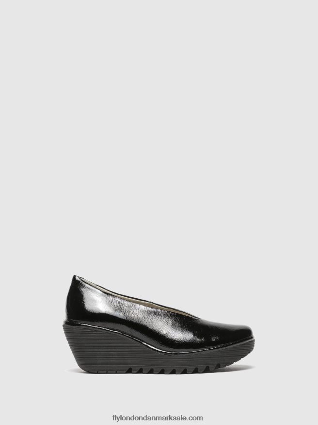 Fly London Kvinder klassiske pumps sko yaz luxor X84ZLZ697 sort