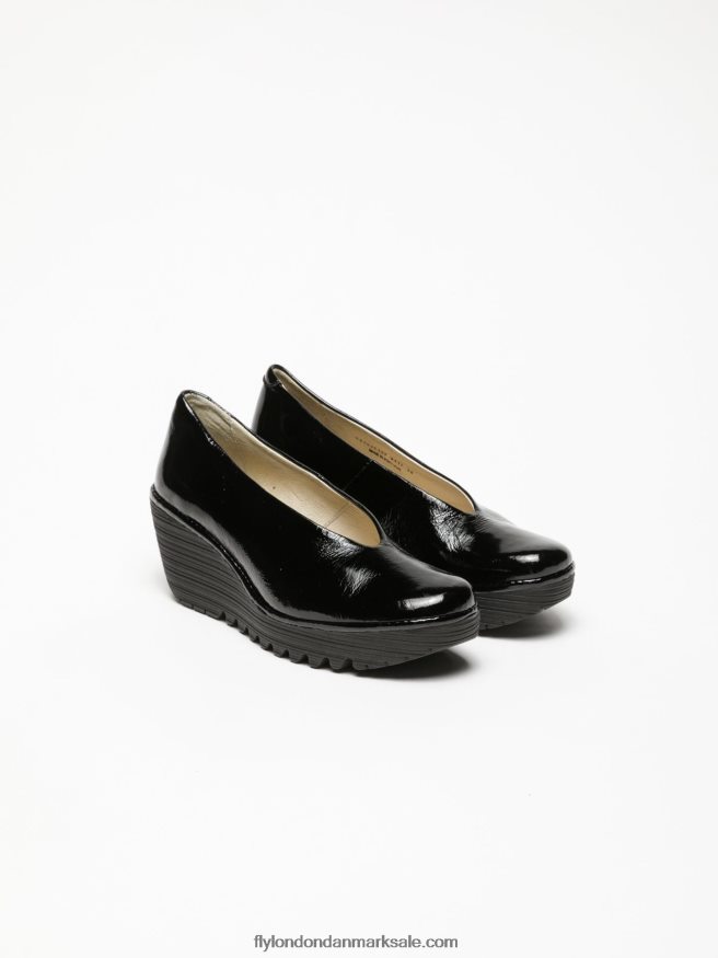 Fly London Kvinder klassiske pumps sko yaz luxor X84ZLZ697 sort