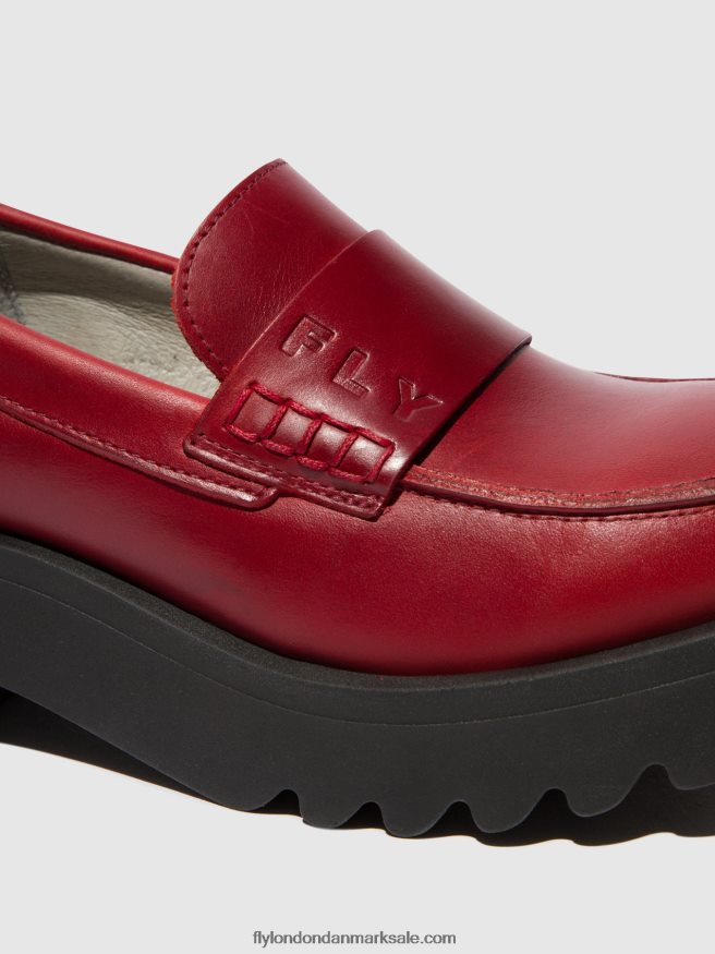 Fly London Kvinder loafers sko maus791 X84ZLZ674 rød