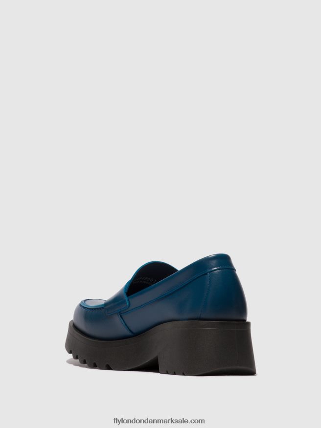Fly London Kvinder loafers sko moat948 X84ZLZ652 blå