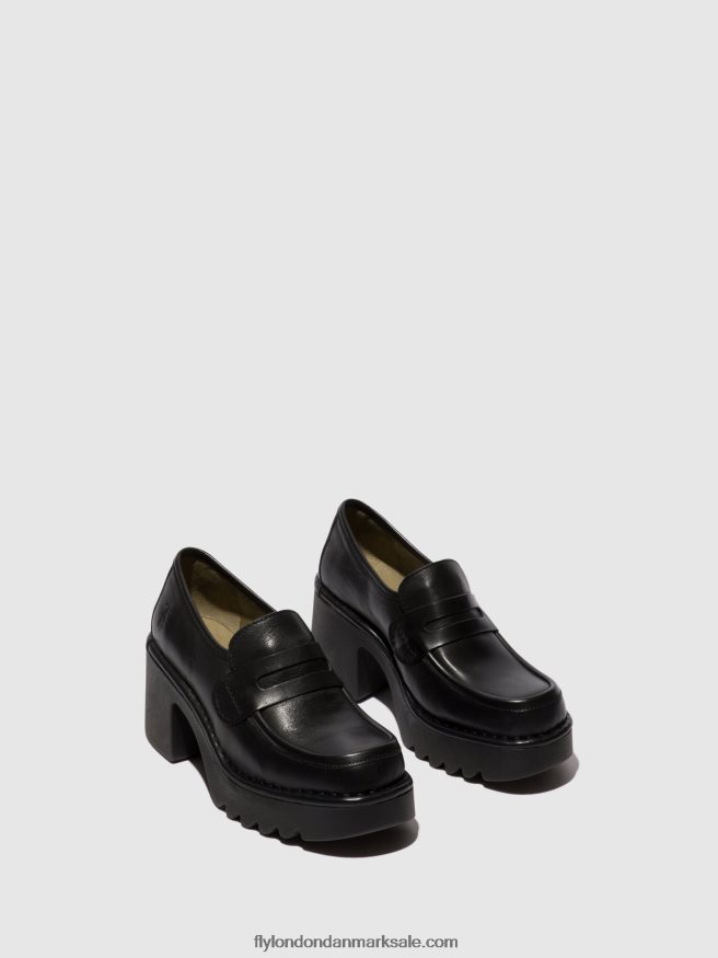 Fly London Kvinder loafers sko muly252 X84ZLZ676 sort