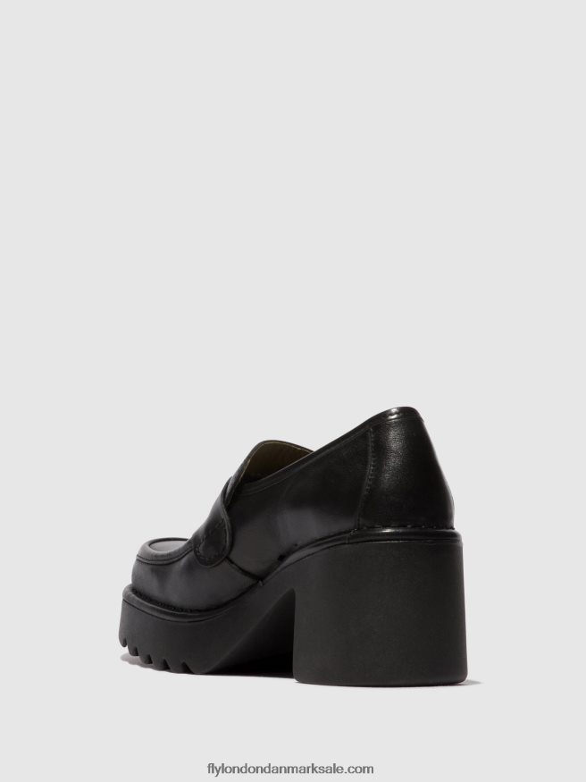 Fly London Kvinder loafers sko muly252 X84ZLZ676 sort