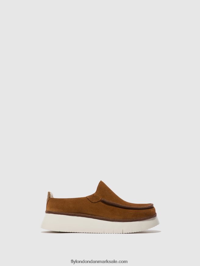 Fly London Kvinder lukkede sko ceze361 X84ZLZ694 cognac