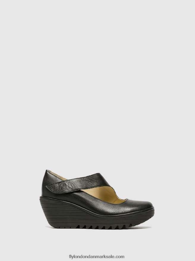 Fly London Kvinder mary jane sko yasi682 X84ZLZ696 mousse sort