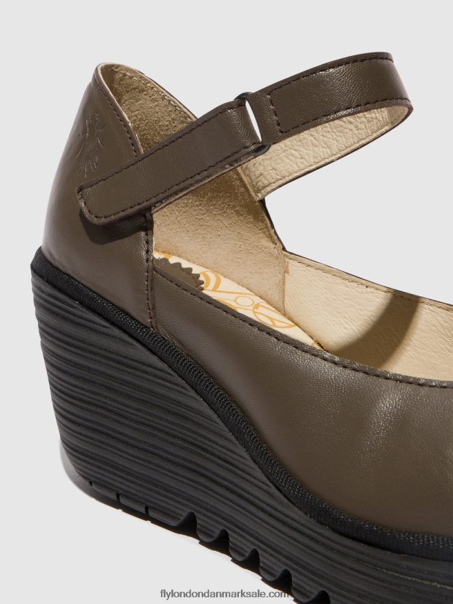 Fly London Kvinder mary jane sko yawo345 X84ZLZ668 dk. taupe