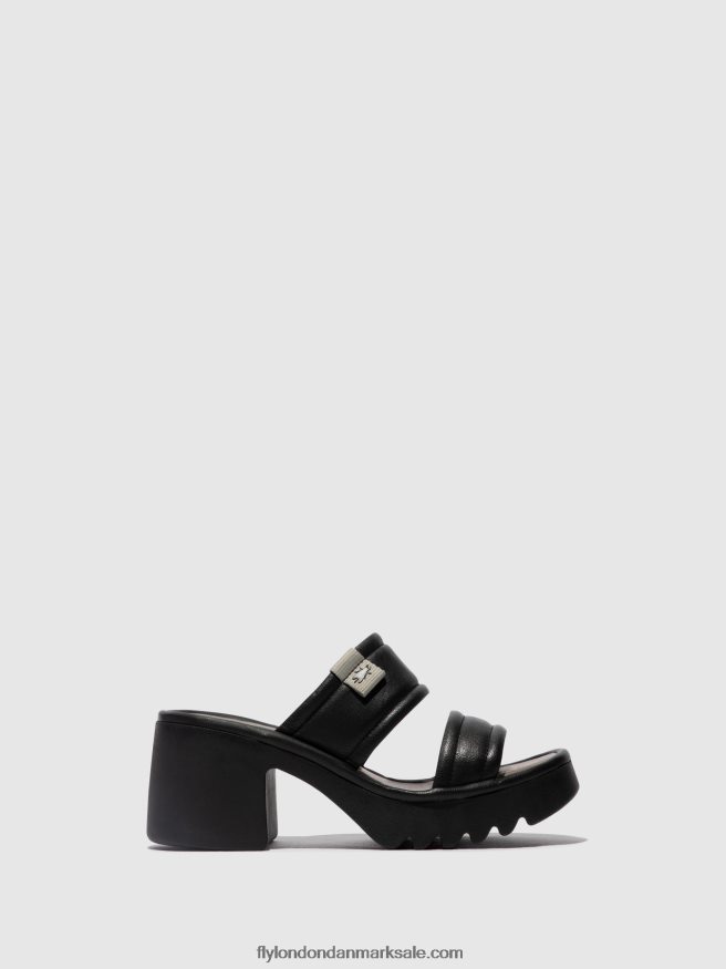 Fly London Kvinder slip-on muldyr mava432 X84ZLZ362 sort