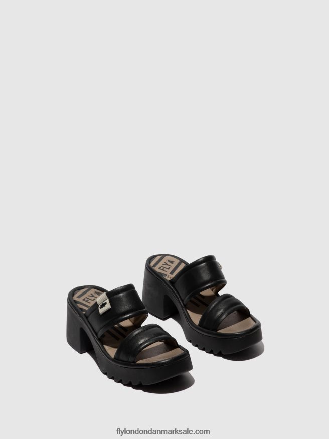 Fly London Kvinder slip-on muldyr mava432 X84ZLZ362 sort