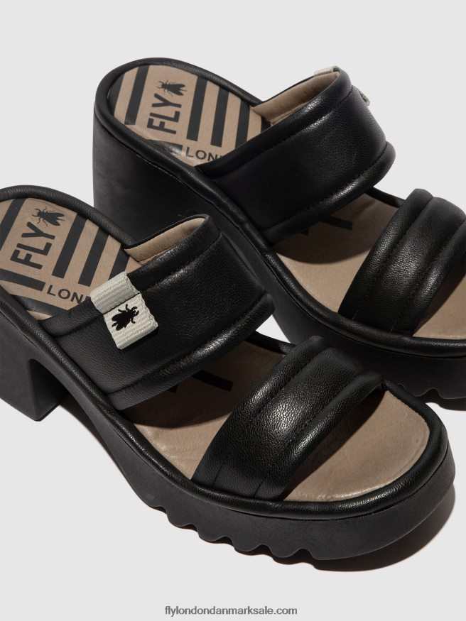 Fly London Kvinder slip-on muldyr mava432 X84ZLZ362 sort