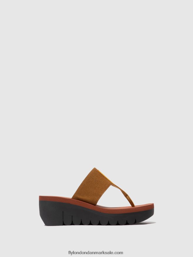 Fly London Kvinder slip-on muldyr yomu725 X84ZLZ359 humlebi/kamel (mursten)
