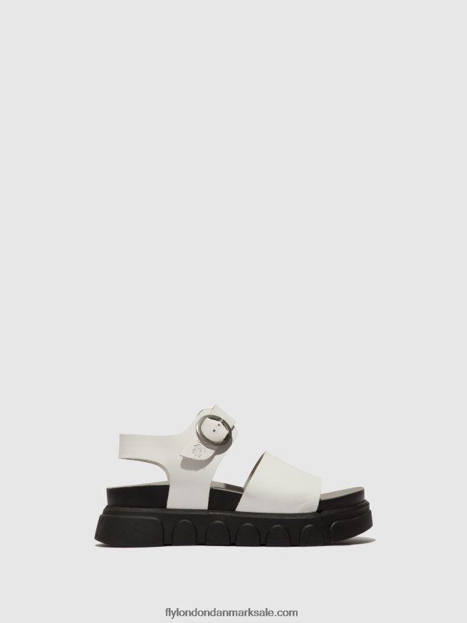 Fly London Kvinder ankelrem sandaler cree947 X84ZLZ507 offwhite