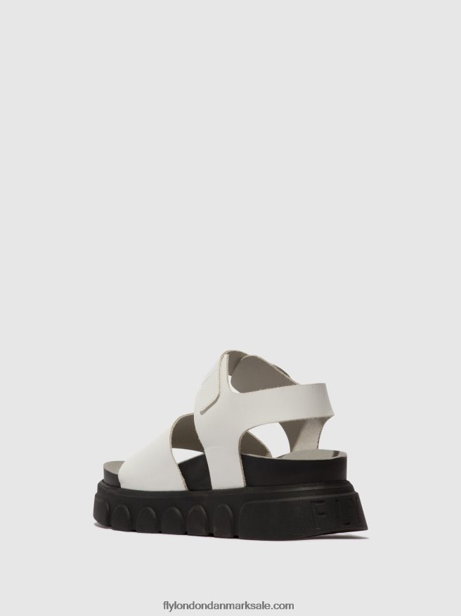 Fly London Kvinder ankelrem sandaler cree947 X84ZLZ507 offwhite