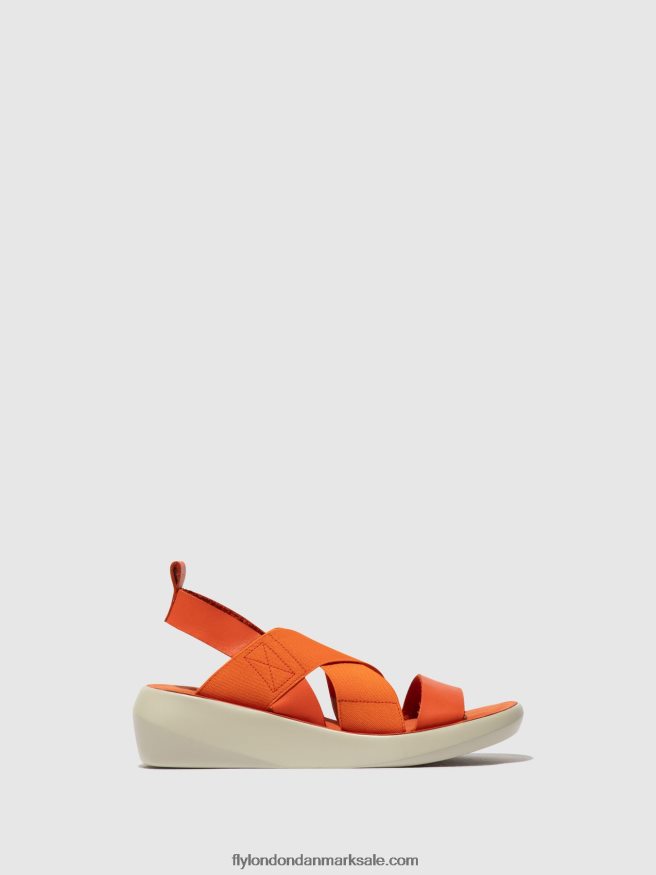 Fly London Kvinder crossover sandaler baji848 X84ZLZ590 koral