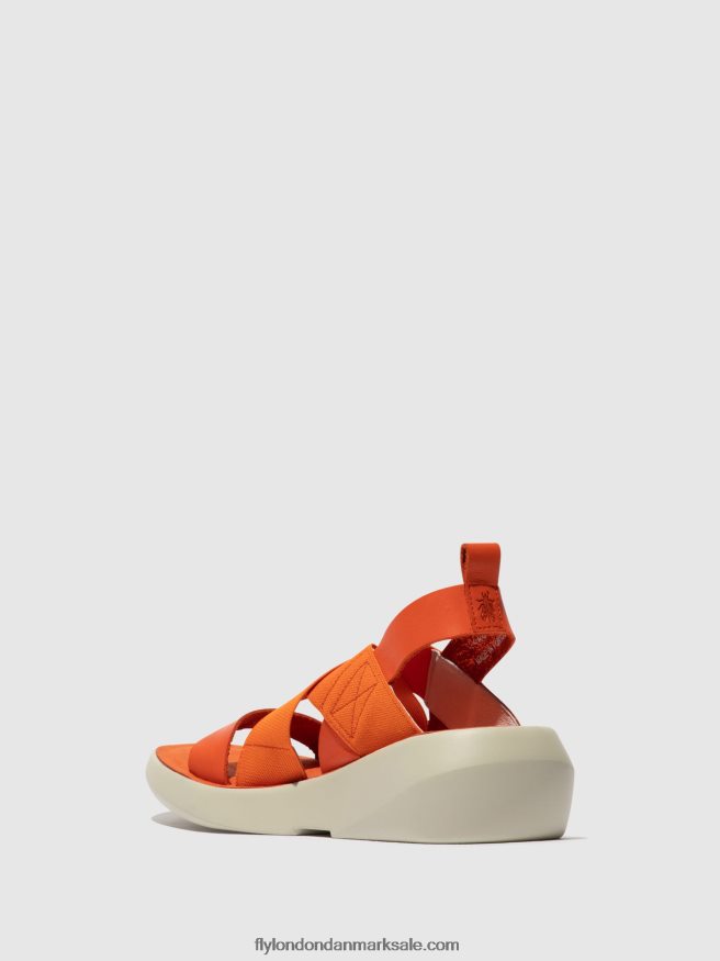 Fly London Kvinder crossover sandaler baji848 X84ZLZ590 koral