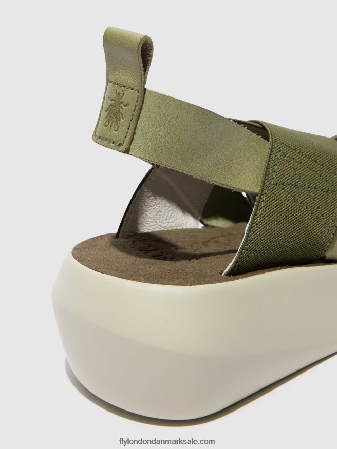 Fly London Kvinder crossover sandaler baji848 X84ZLZ592 smog