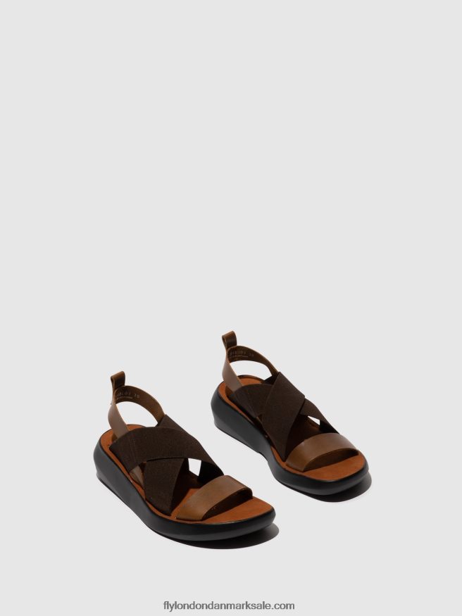 Fly London Kvinder crossover sandaler baji848 X84ZLZ594 kamel