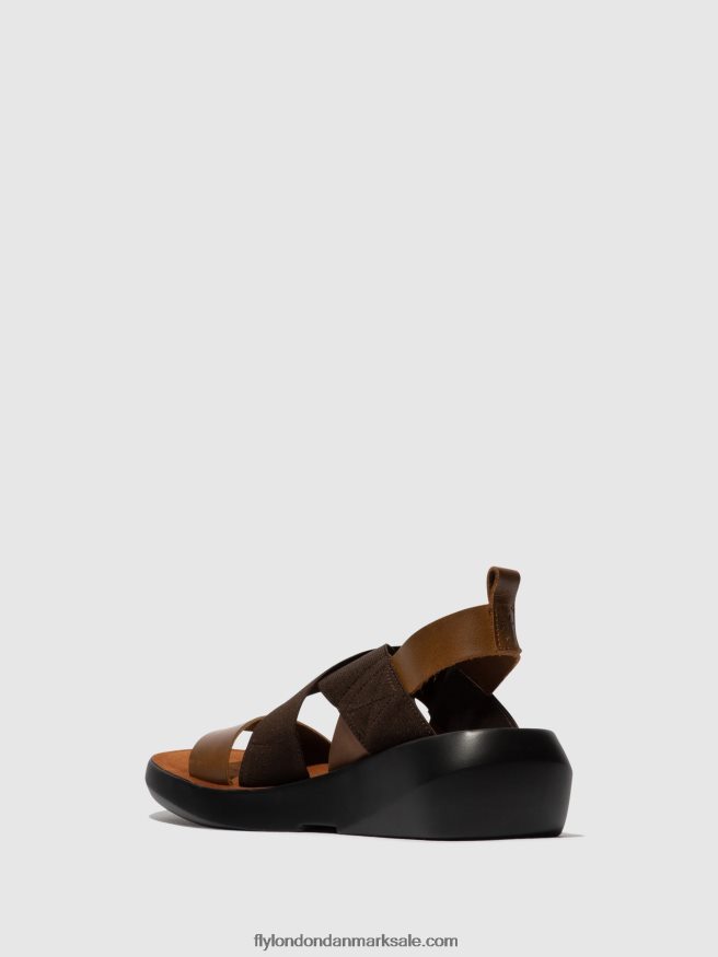 Fly London Kvinder crossover sandaler baji848 X84ZLZ594 kamel