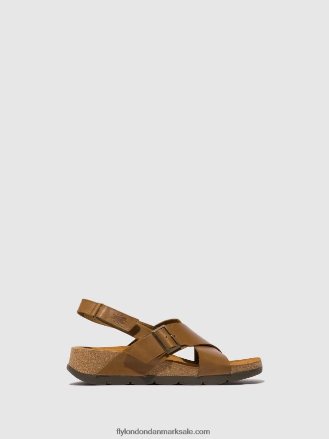 Fly London Kvinder crossover sandaler chlo852 X84ZLZ488 kamel