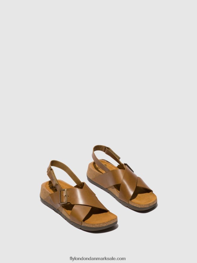 Fly London Kvinder crossover sandaler chlo852 X84ZLZ488 kamel