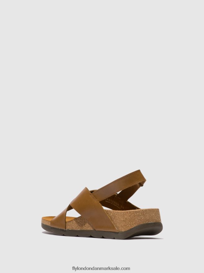 Fly London Kvinder crossover sandaler chlo852 X84ZLZ488 kamel