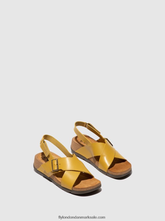 Fly London Kvinder crossover sandaler chlo852 X84ZLZ489 sennep