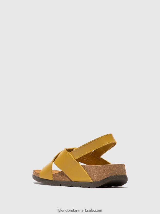Fly London Kvinder crossover sandaler chlo852 X84ZLZ489 sennep
