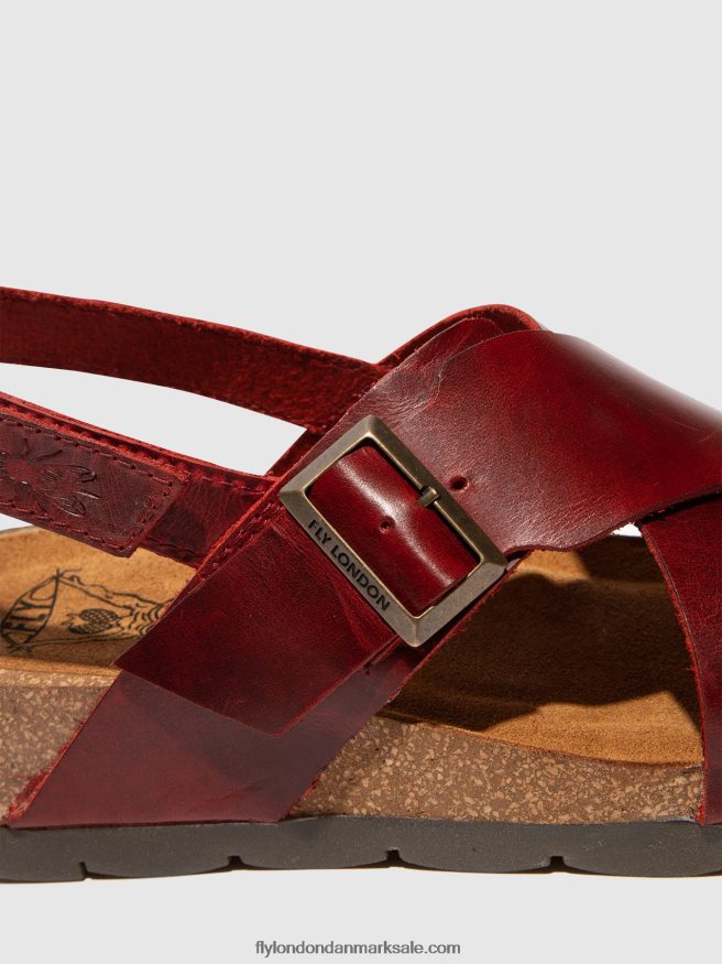 Fly London Kvinder crossover sandaler chlo852 X84ZLZ589 rød