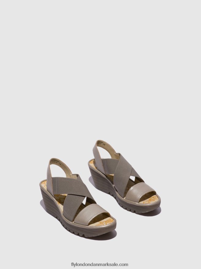 Fly London Kvinder crossover sandaler yaji888 X84ZLZ615 sølv