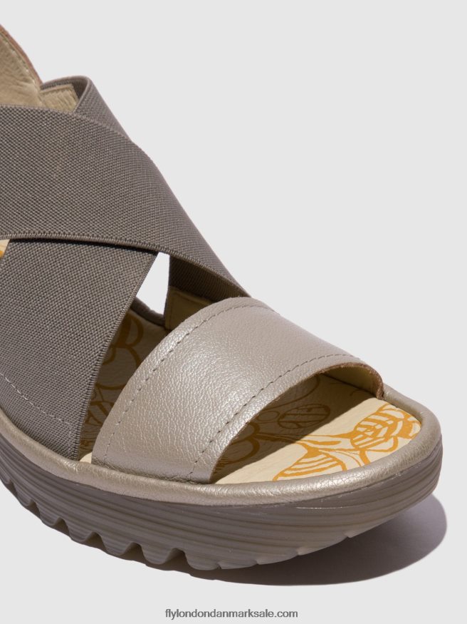 Fly London Kvinder crossover sandaler yaji888 X84ZLZ615 sølv