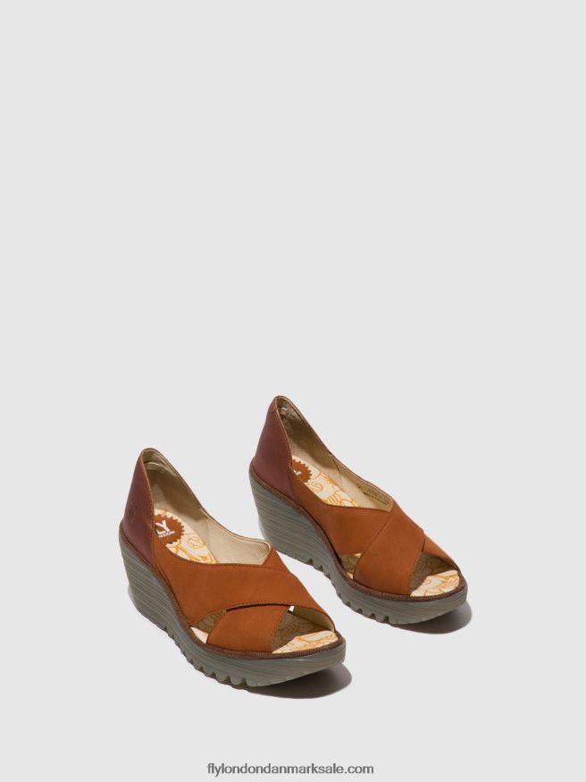 Fly London Kvinder crossover sandaler yoma307 X84ZLZ484 tan/kobber