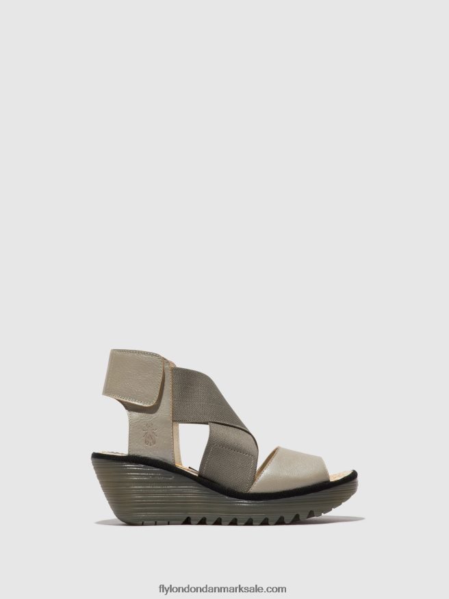 Fly London Kvinder crossover sandaler yuba385 X84ZLZ477 sølv
