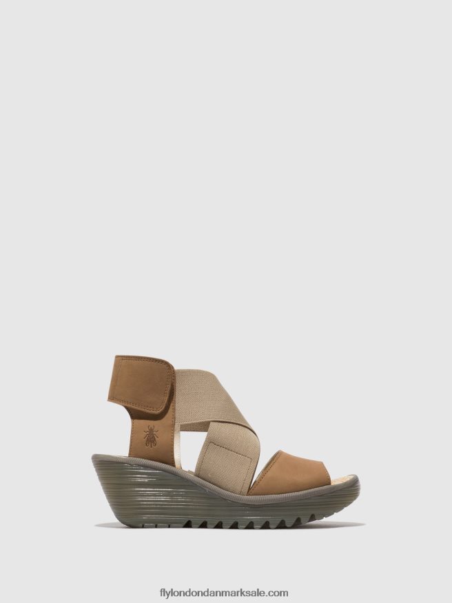 Fly London Kvinder crossover sandaler yuba385 X84ZLZ487 sand