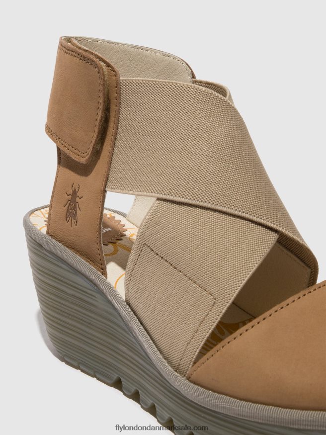 Fly London Kvinder crossover sandaler yuba385 X84ZLZ487 sand