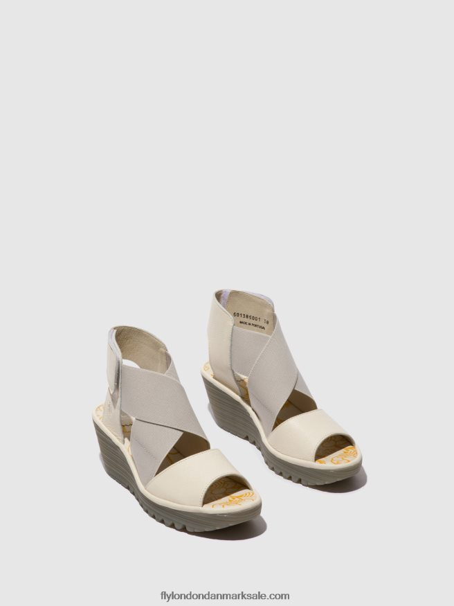 Fly London Kvinder crossover sandaler yuba385 X84ZLZ558 offwhite