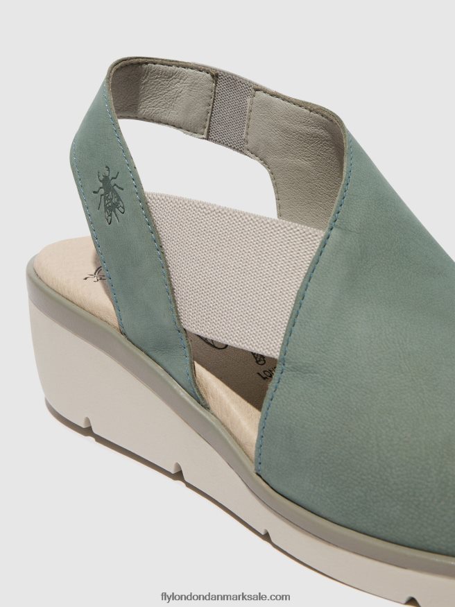 Fly London Kvinder elastiske sandaler nily940 X84ZLZ476 svag blå