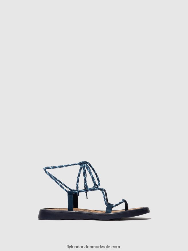 Fly London Kvinder sandaler med snøre tace874 X84ZLZ551 blå