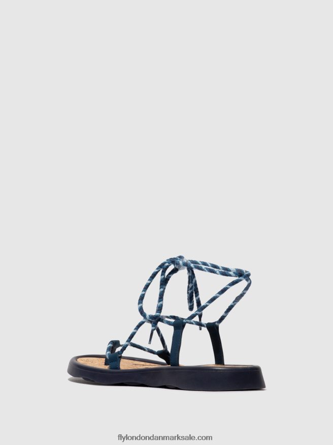 Fly London Kvinder sandaler med snøre tace874 X84ZLZ551 blå