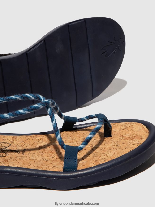 Fly London Kvinder sandaler med snøre tace874 X84ZLZ551 blå