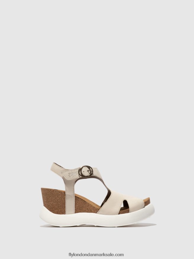Fly London Kvinder sandaler med spænde gova962 X84ZLZ494 offwhite