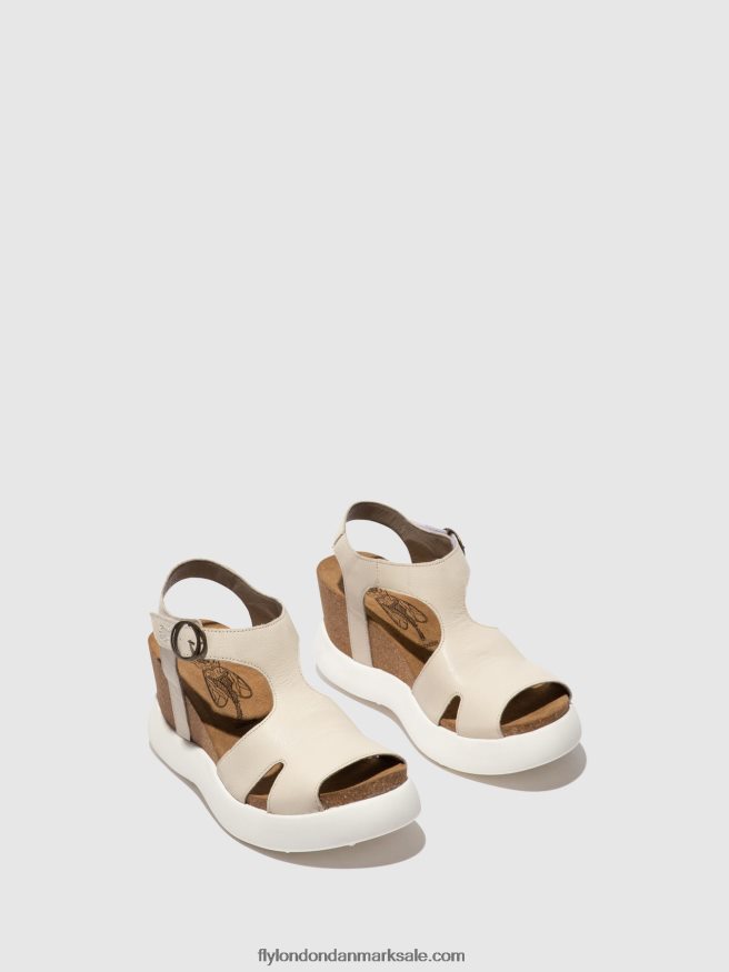 Fly London Kvinder sandaler med spænde gova962 X84ZLZ494 offwhite