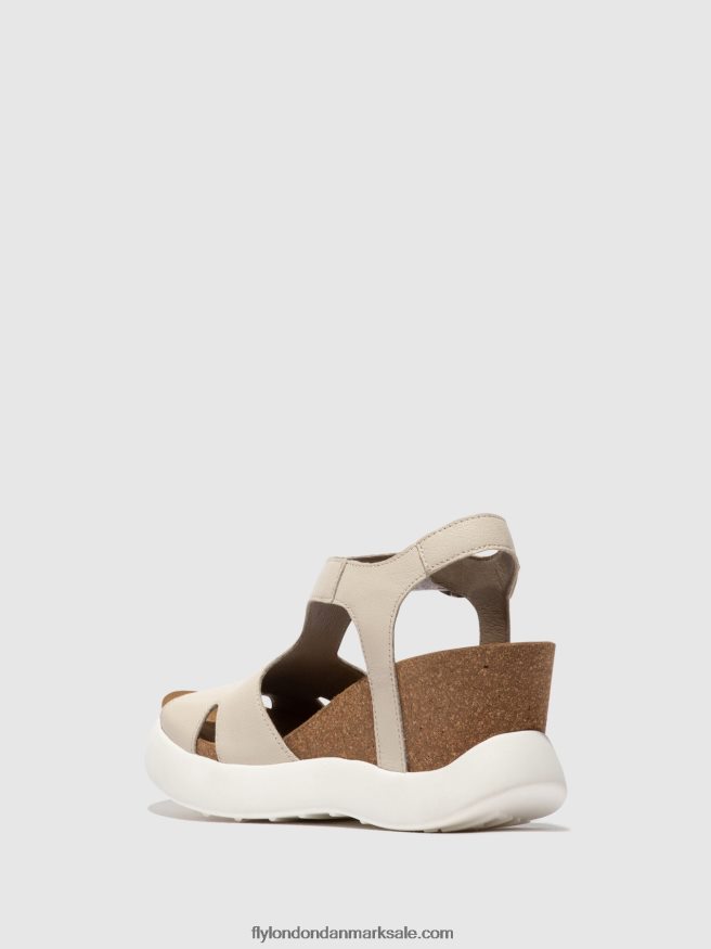 Fly London Kvinder sandaler med spænde gova962 X84ZLZ494 offwhite