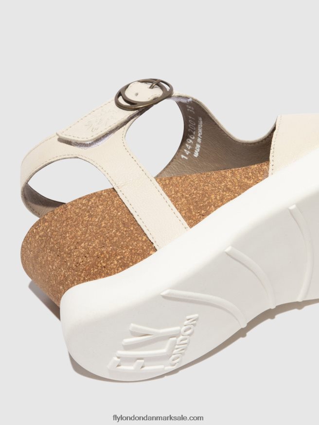 Fly London Kvinder sandaler med spænde gova962 X84ZLZ494 offwhite