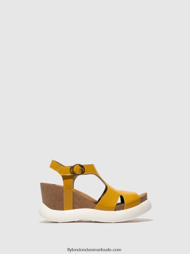 Fly London Kvinder sandaler med spænde gova962 X84ZLZ496 gul