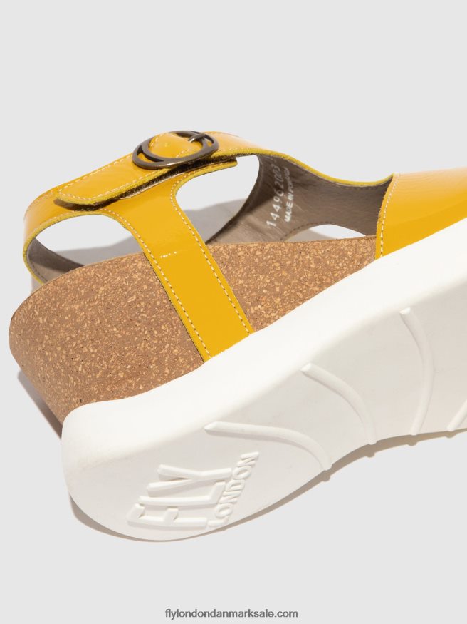 Fly London Kvinder sandaler med spænde gova962 X84ZLZ496 gul