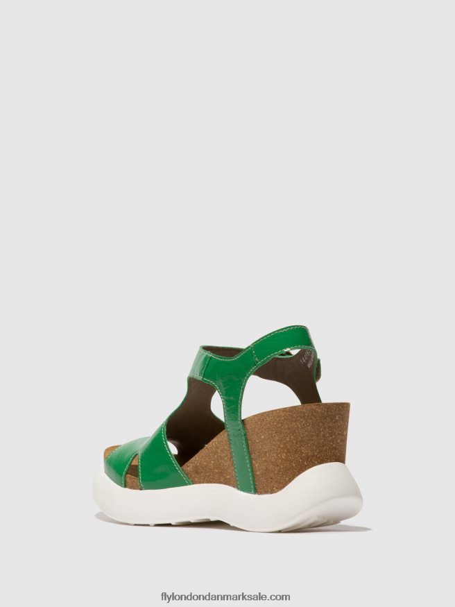 Fly London Kvinder sandaler med spænde gova962 X84ZLZ502 grøn
