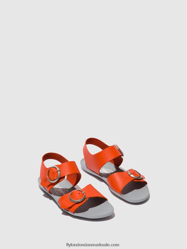 Fly London Kvinder sandaler med spænde masa757 X84ZLZ563 koral