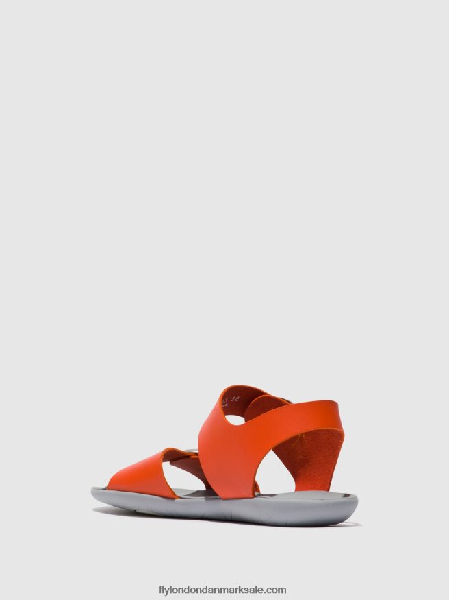 Fly London Kvinder sandaler med spænde masa757 X84ZLZ563 koral