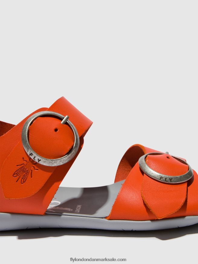 Fly London Kvinder sandaler med spænde masa757 X84ZLZ563 koral
